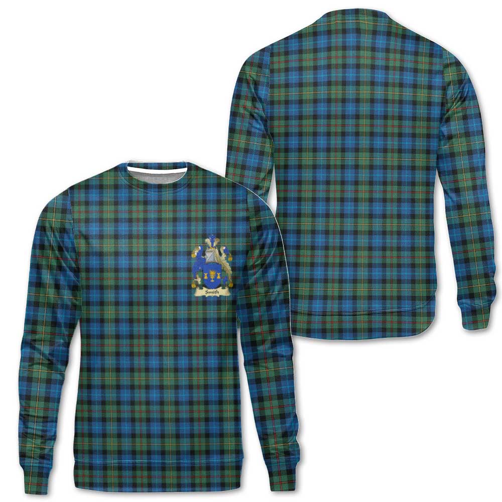 Clan Smith Tartan Men Sweatshirt Crest And Plaid Basic Style