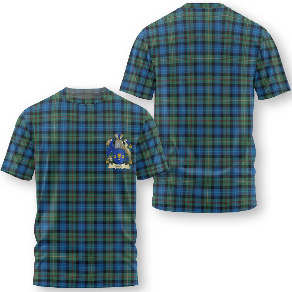 Clan Smith Tartan Men T Shirt Crest And Plaid Basic Style