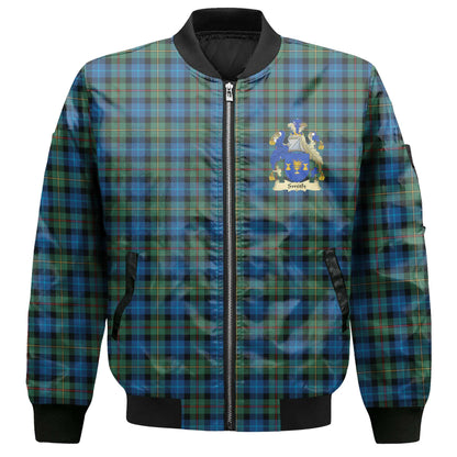 Clan Smith Tartan Women Bomber Jacket Crest And Plaid Basic Style