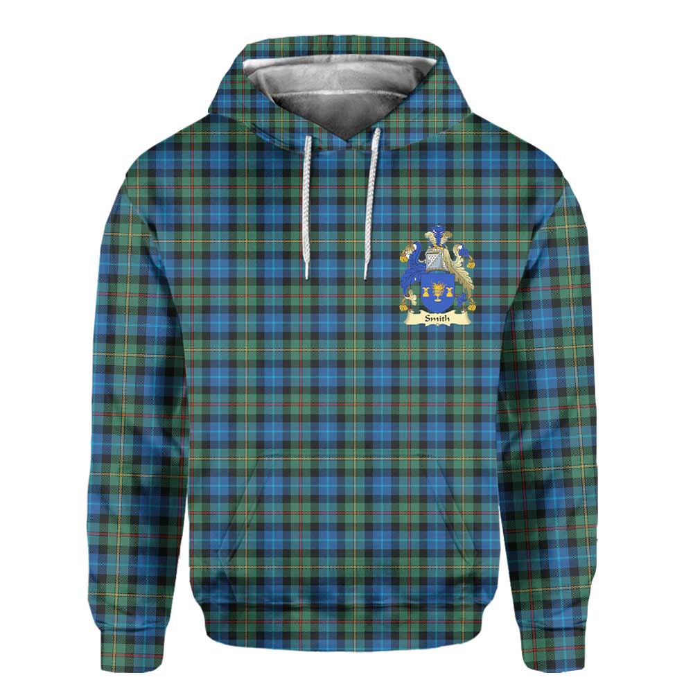 Clan Smith Tartan Women Hoodie Crest And Plaid Basic Style