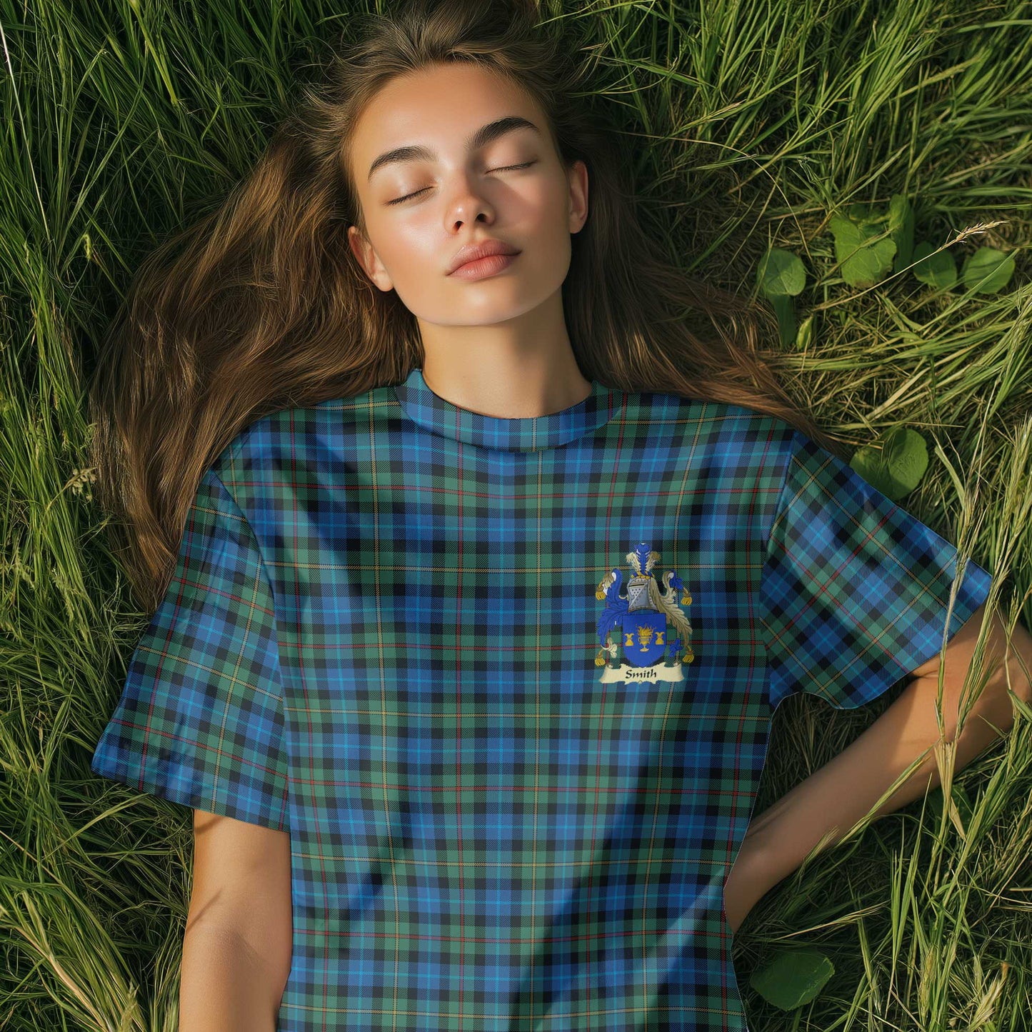 Clan Smith Tartan Women T Shirt Crest And Plaid Basic Style