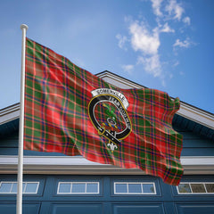 Clan Somerville Tartan Flag Crest And Plaid Basic Style