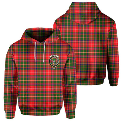 Clan Somerville Tartan Men Hoodie Crest And Plaid Basic Style