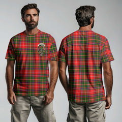 Clan Somerville Tartan Men T Shirt Crest And Plaid Basic Style