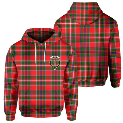 Clan Spens Tartan Men Hoodie Crest And Plaid Basic Style