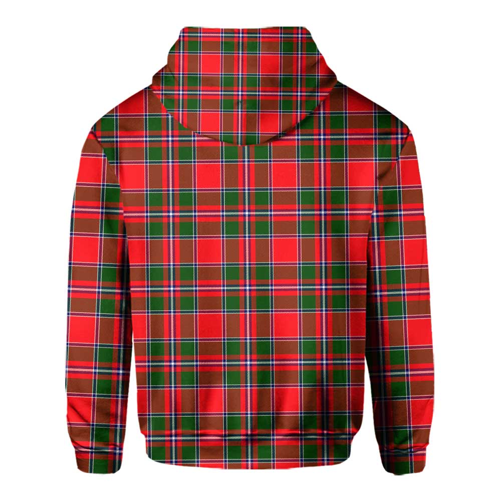 Clan Spens Tartan Men Hoodie Crest And Plaid Basic Style