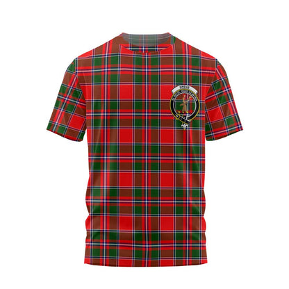 Clan Spens Tartan Men T Shirt Crest And Plaid Basic Style