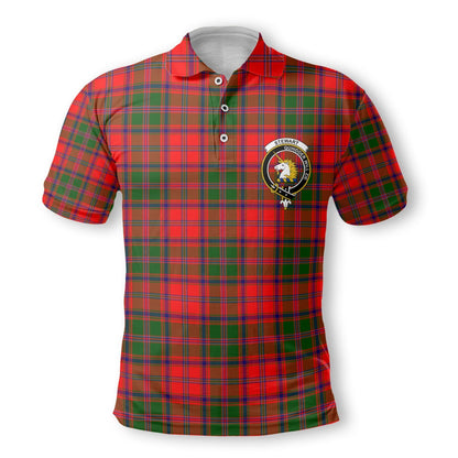 Clan Stewart High Stewards Tartan Golf Tartan Men Polo Shirt Crest And Plaid Basic Style