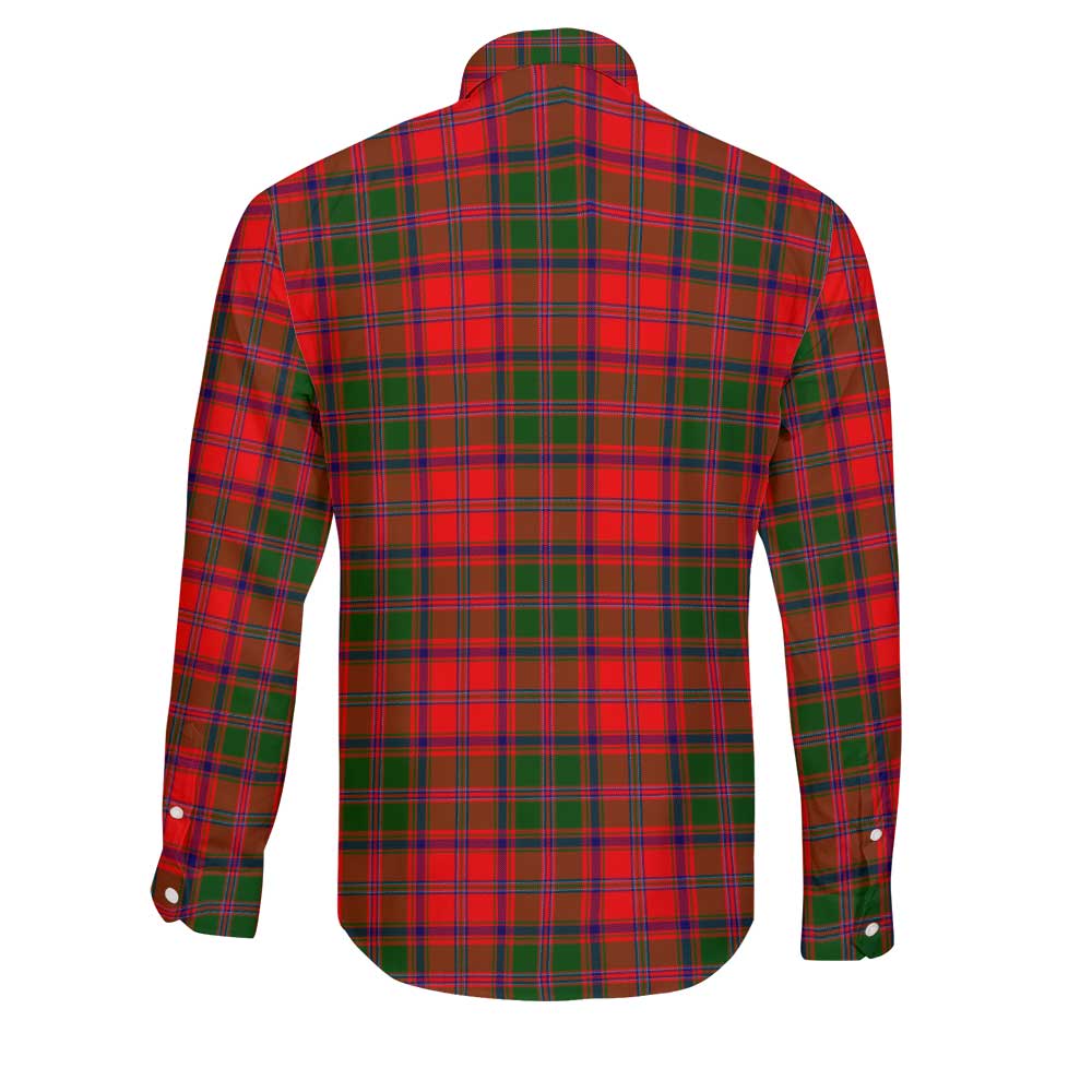 Clan Stewart High Stewards Tartan Long Sleeve Button Shirt Crest And Plaid Basic Style