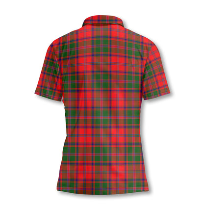 Clan Stewart High Stewards Tartan Women Polo Shirt Crest And Plaid Basic Style