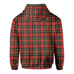 Clan Stewart Tartan Women Hoodie Crest And Plaid Basic Style
