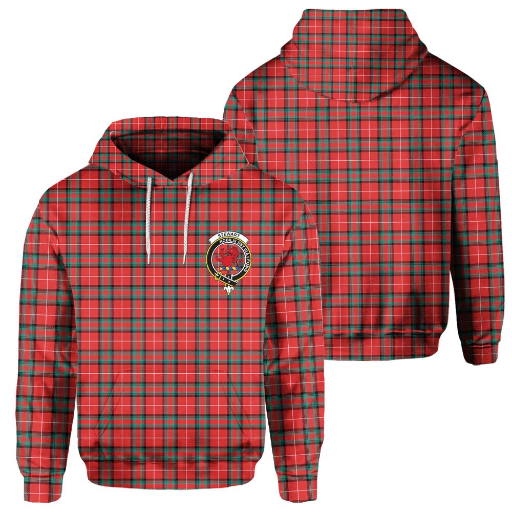 Clan Stewart Of Bute Tartan Men Hoodie Crest And Plaid Basic Style