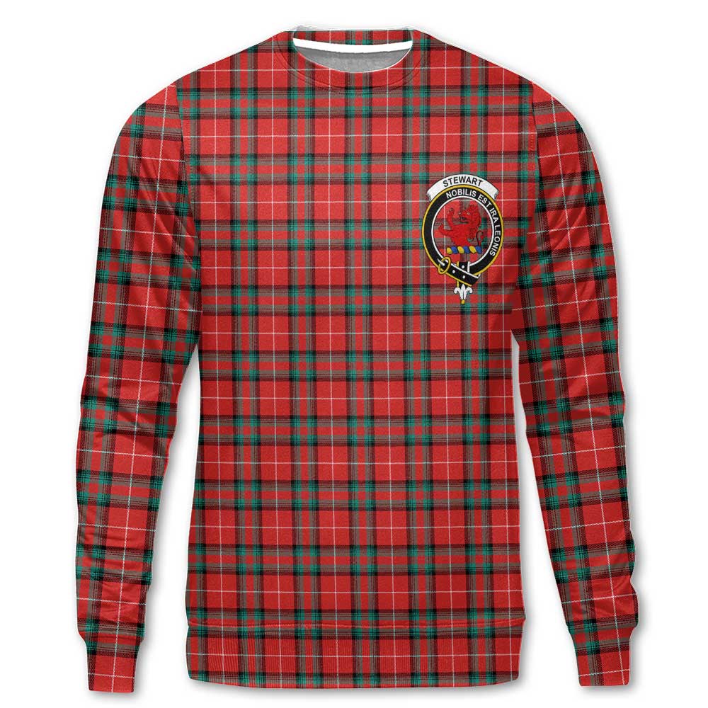 Clan Stewart Of Bute Tartan Men Sweatshirt Crest And Plaid Basic Style