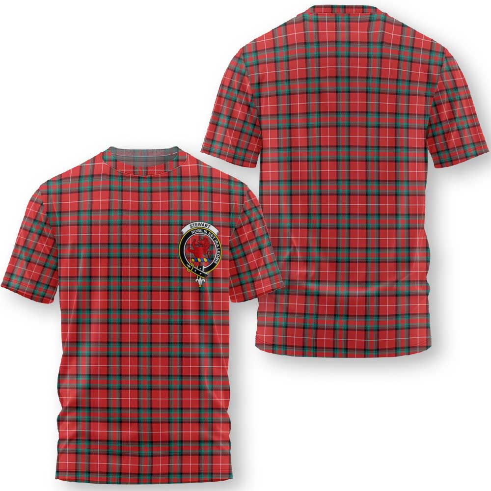 Clan Stewart Of Bute Tartan Men T Shirt Crest And Plaid Basic Style