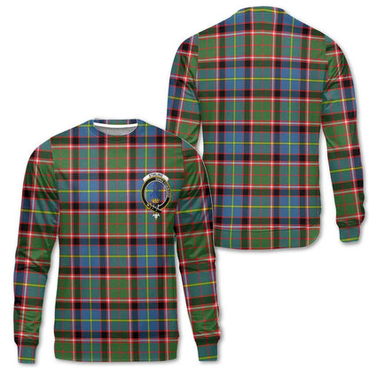 Clan Stirling Tartan Women Sweatshirt Crest And Plaid Basic Style