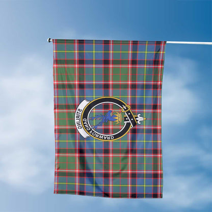 Clan Stirling Of Cadder Present Chief Tartan Flag 1 Crest And Plaid Basic Style Tartan House Flag Crest And Plaid Basic Style