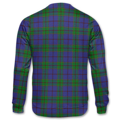 Clan Strachan Tartan Men Sweatshirt Crest And Plaid Basic Style