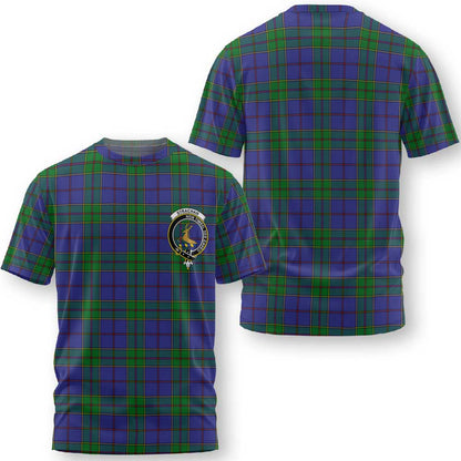 Clan Strachan Tartan Men T Shirt Crest And Plaid Basic Style