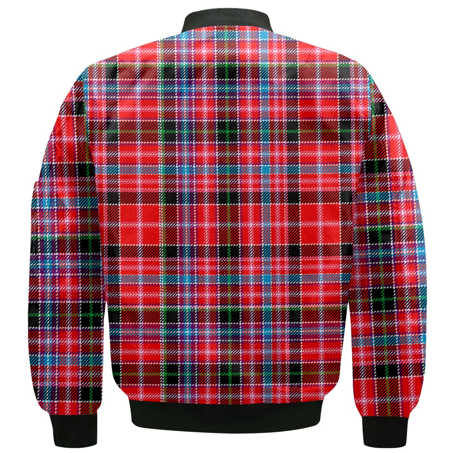 Clan Straiton Tartan Men Bomber Jacket Crest And Plaid Basic Style