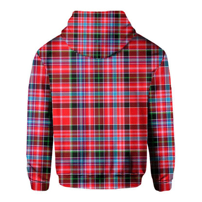 Clan Straiton Tartan Men Hoodie Crest And Plaid Basic Style