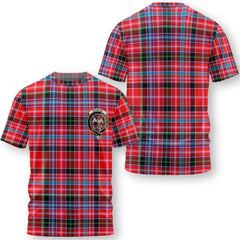 Clan Straiton Tartan Women T Shirt Crest And Plaid Basic Style