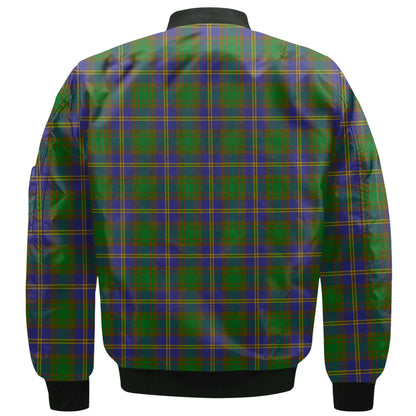 Clan Strange Tartan Men Bomber Jacket Crest And Plaid Basic Style