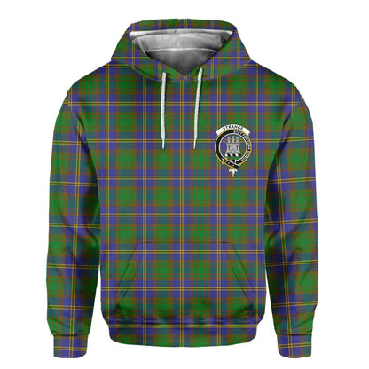 Clan Strange Tartan Men Hoodie Crest And Plaid Basic Style