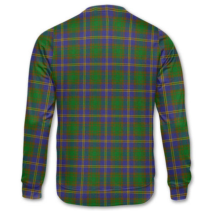 Clan Strange Tartan Men Sweatshirt Crest And Plaid Basic Style