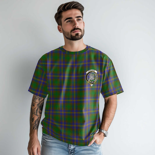 Clan Strange Tartan Men T Shirt Crest And Plaid Basic Style