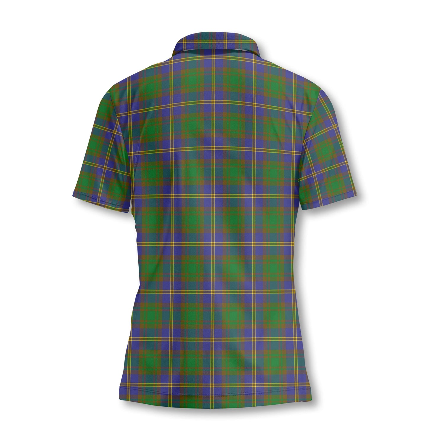 Clan Strange Tartan Women Polo Shirt Crest And Plaid Basic Style