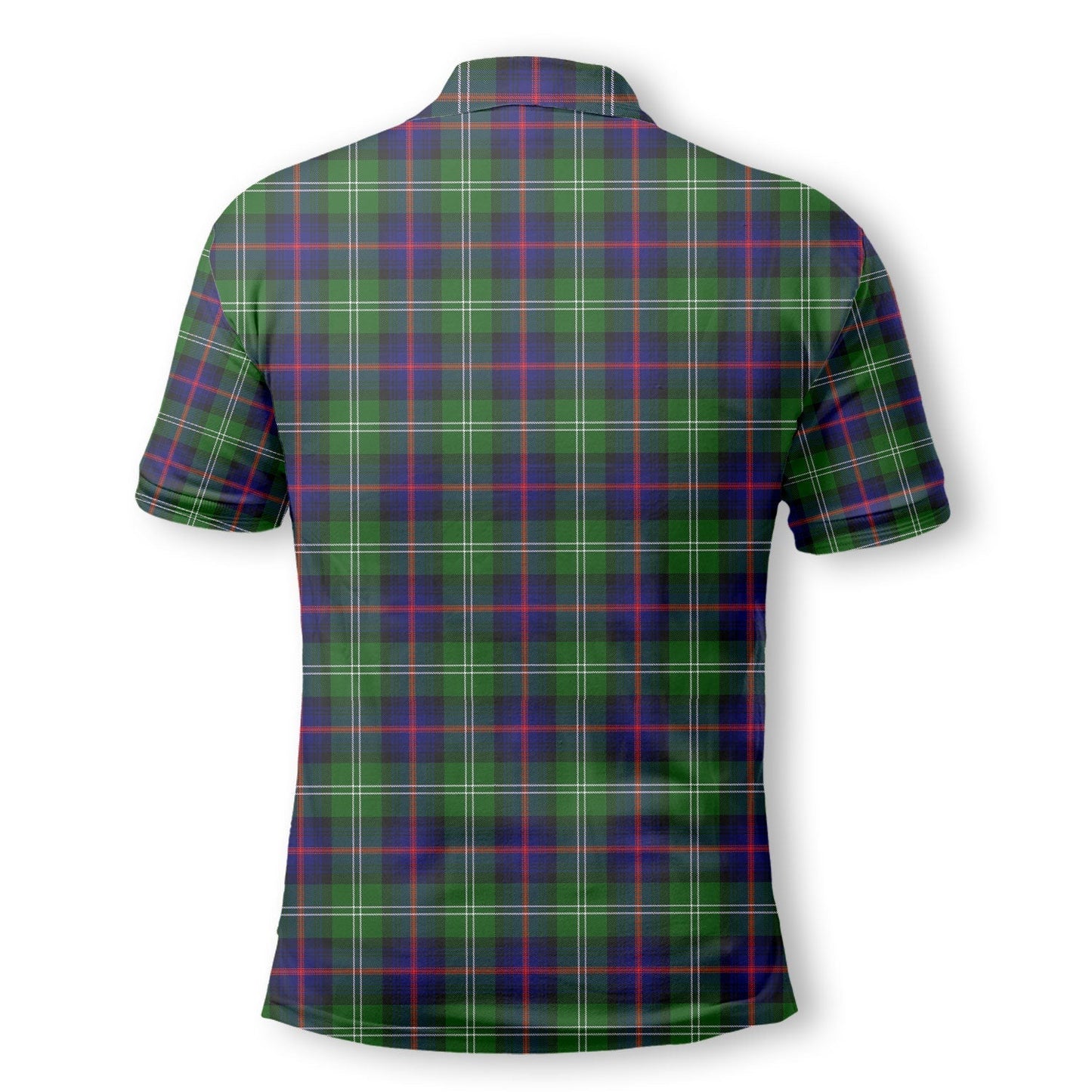 Clan Sutherland I Tartan Golf Tartan Men Polo Shirt Crest And Plaid Basic Style