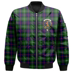 Clan Sutherland I Tartan Men Bomber Jacket Crest And Plaid Basic Style