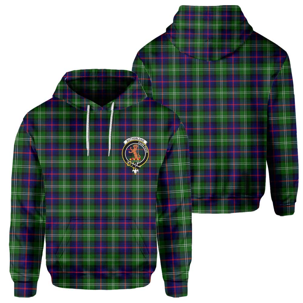 Clan Sutherland I Tartan Men Hoodie Crest And Plaid Basic Style