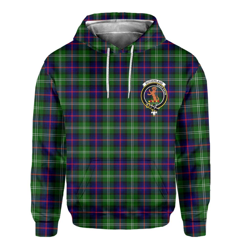 Clan Sutherland I Tartan Women Hoodie Crest And Plaid Basic Style