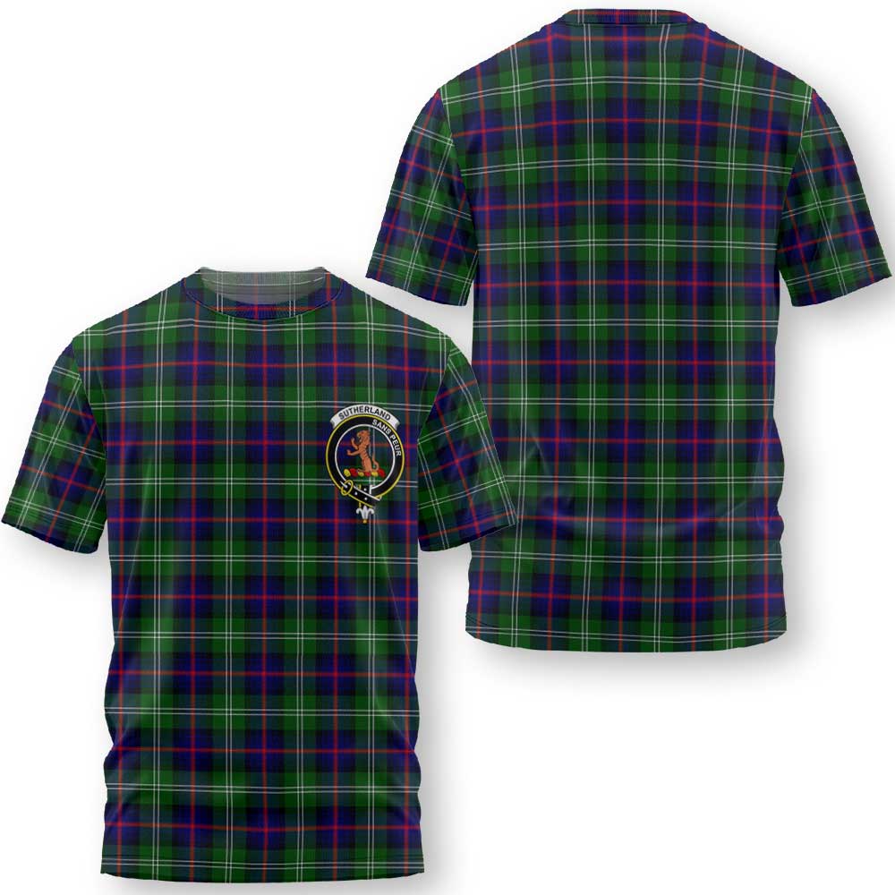 Clan Sutherland Ii Tartan Women T Shirt Crest And Plaid Basic Style