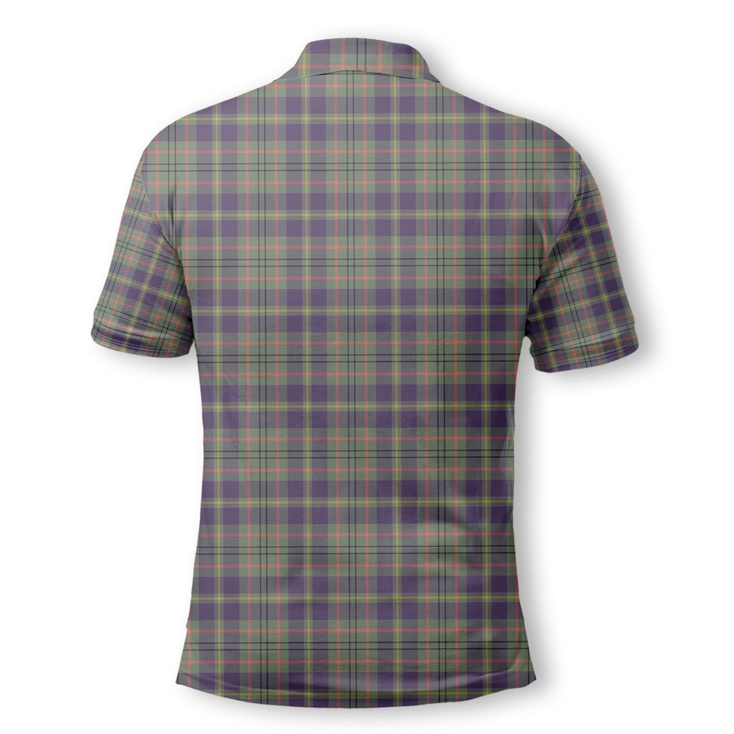 Clan Taylor Tartan Golf Tartan Men Polo Shirt Crest And Plaid Basic Style