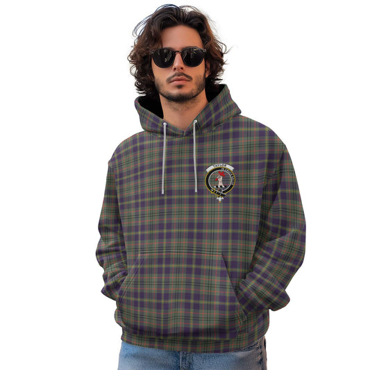 Clan Taylor Tartan Men Hoodie Crest And Plaid Basic Style