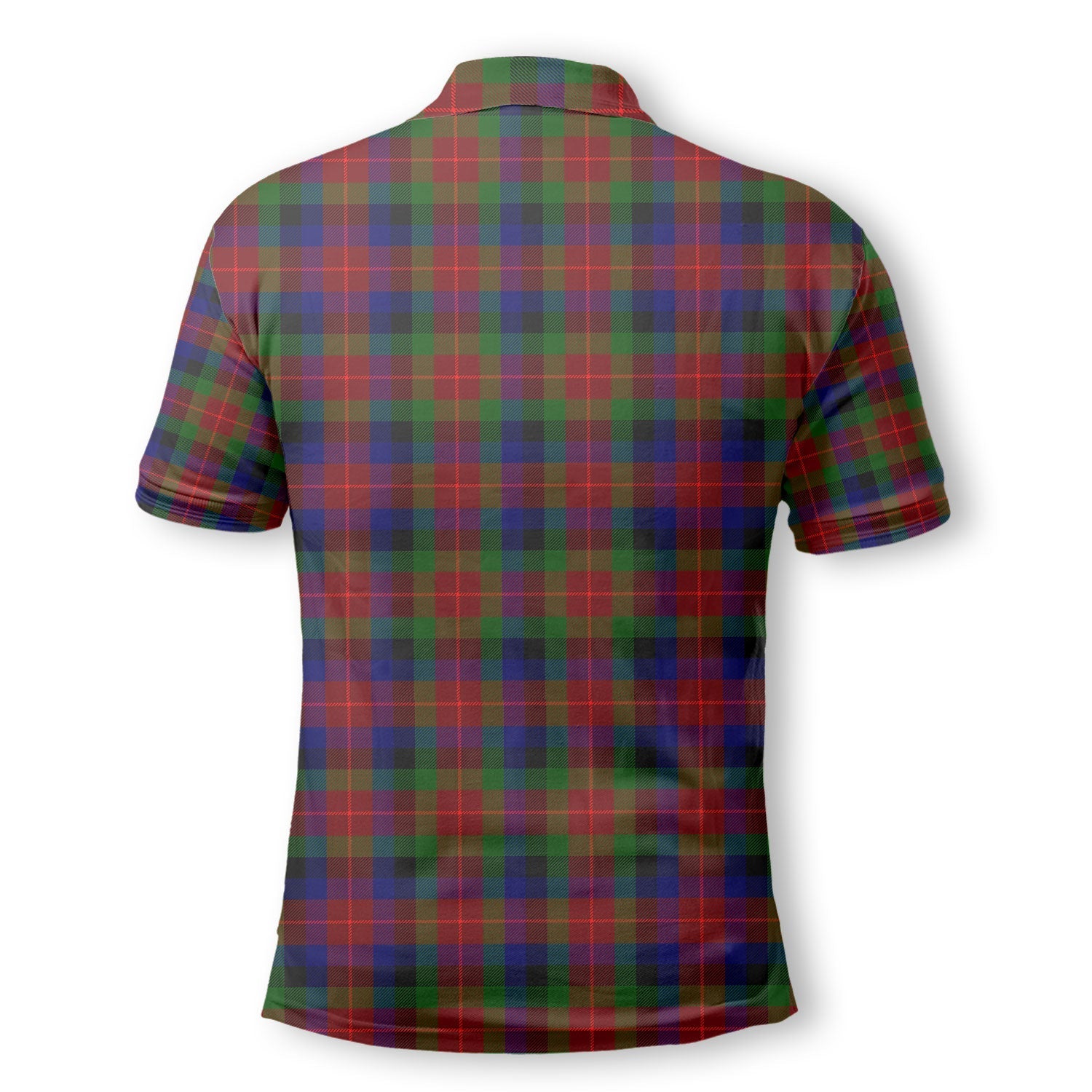 Clan Tennant Tartan Men Polo Shirt Crest And Plaid Basic Style