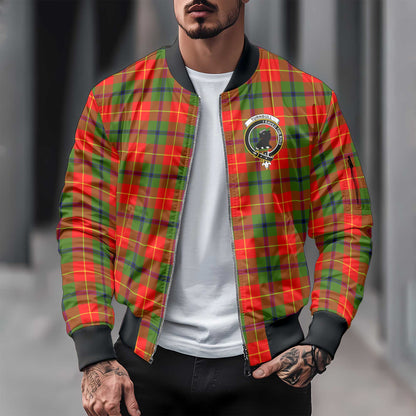 Clan Turnbull Tartan Men Bomber Jacket Crest And Plaid Basic Style