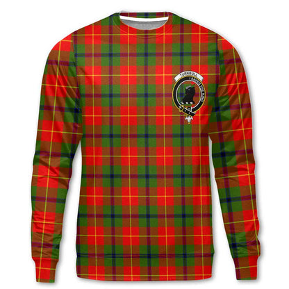 Clan Turnbull Tartan Men Sweatshirt Crest And Plaid Basic Style