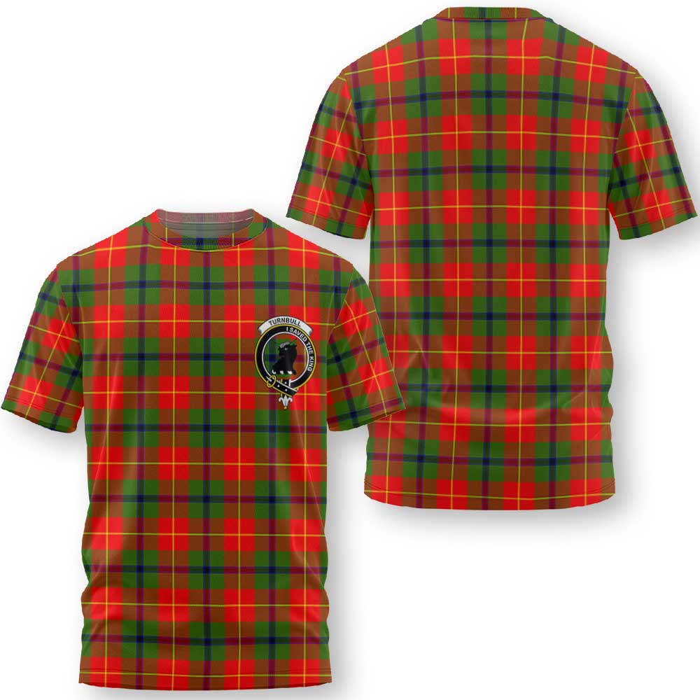 Clan Turnbull Tartan Men T Shirt Crest And Plaid Basic Style