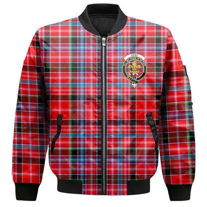 Clan Udny Tartan Men Bomber Jacket Crest And Plaid Basic Style