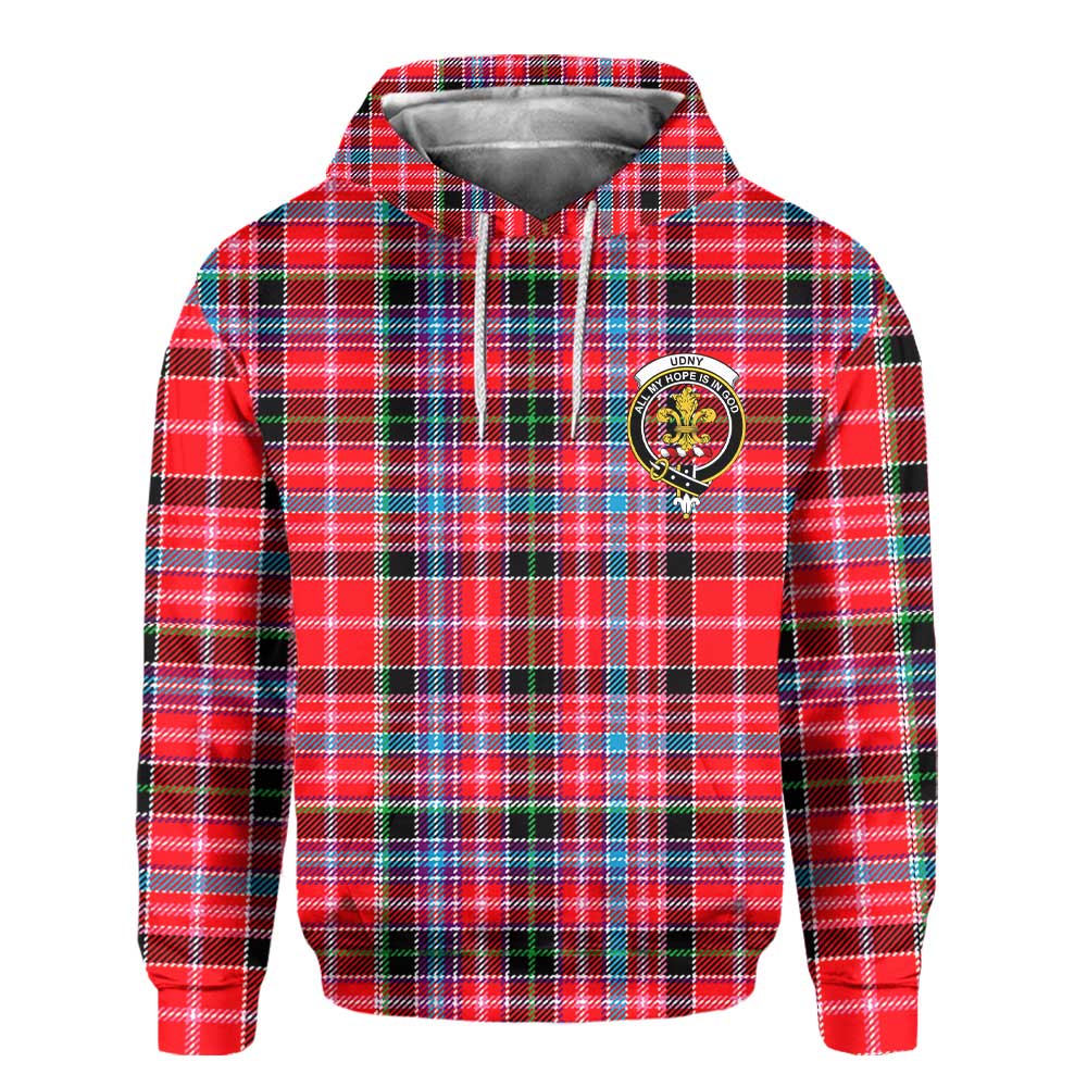 Clan Udny Tartan Men Hoodie Crest And Plaid Basic Style