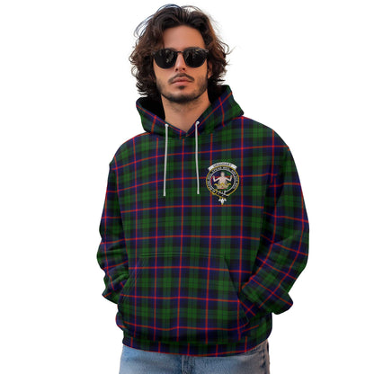 Clan Urquhart Tartan Men Hoodie Crest And Plaid Basic Style