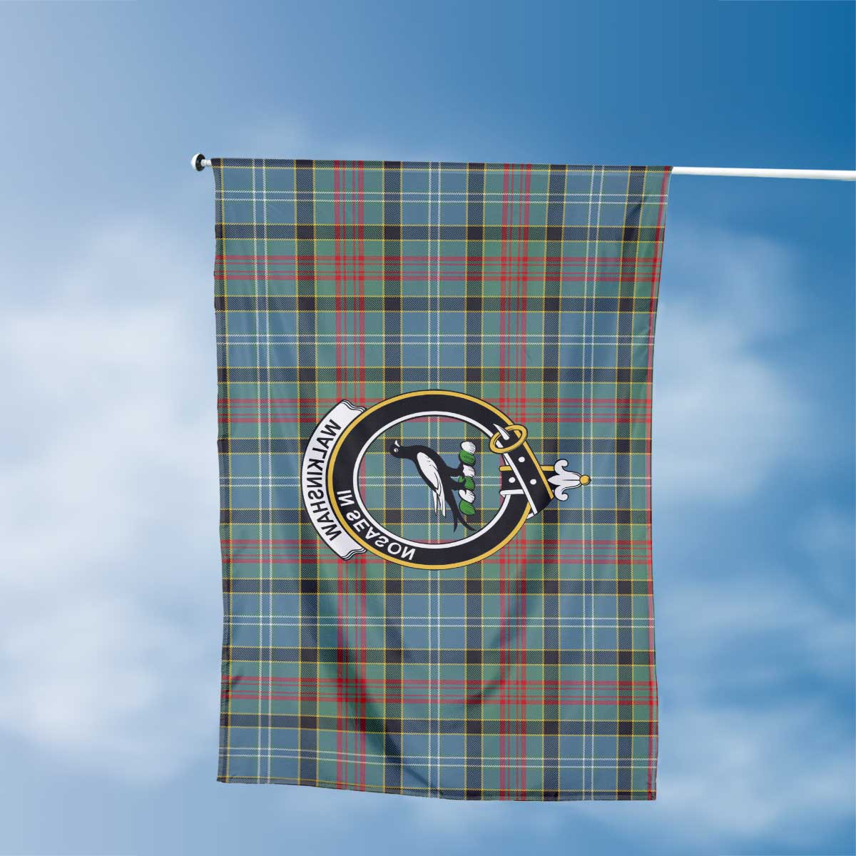 Clan Walkinshaw Tartan Flag Crest And Plaid Basic Style