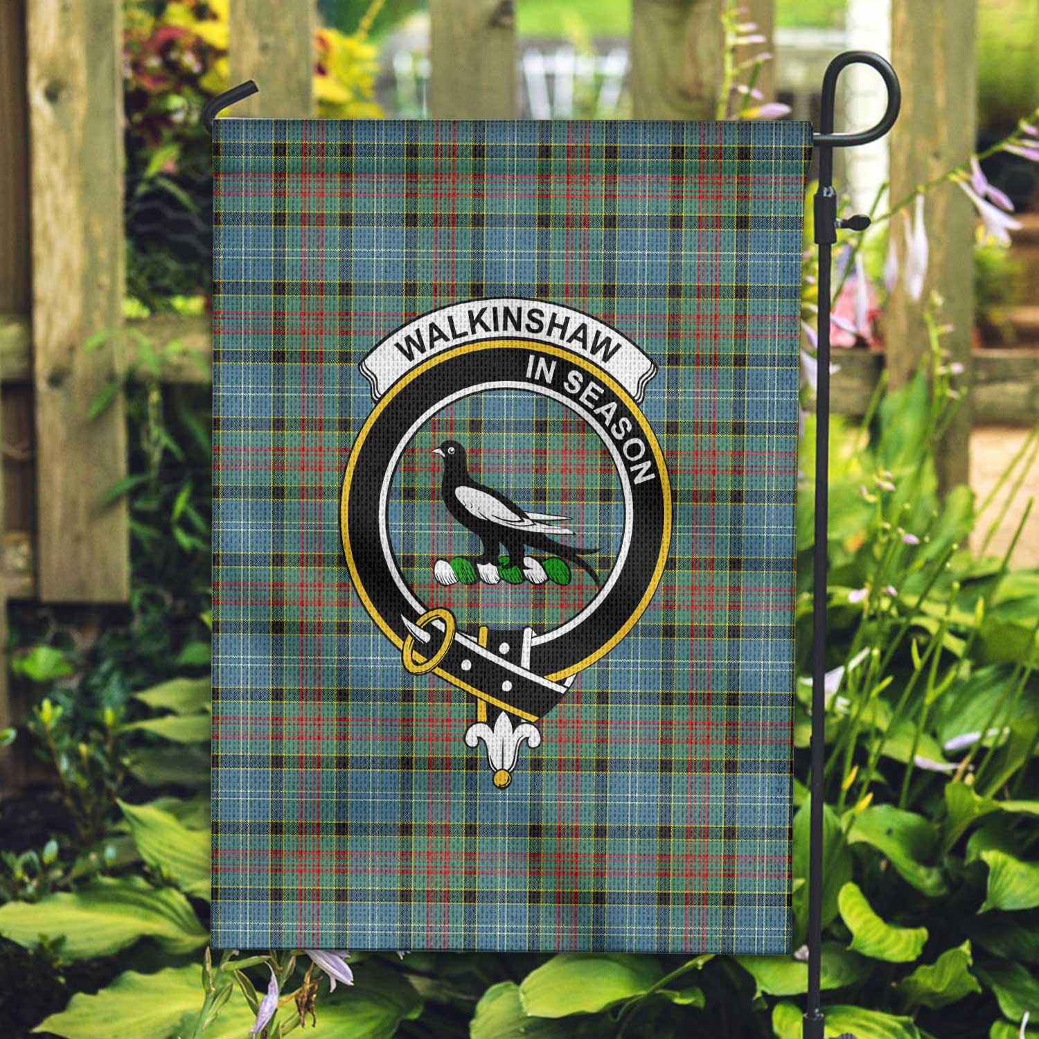 Clan Walkinshaw Tartan Garden Flag Crest And Plaid Basic Style