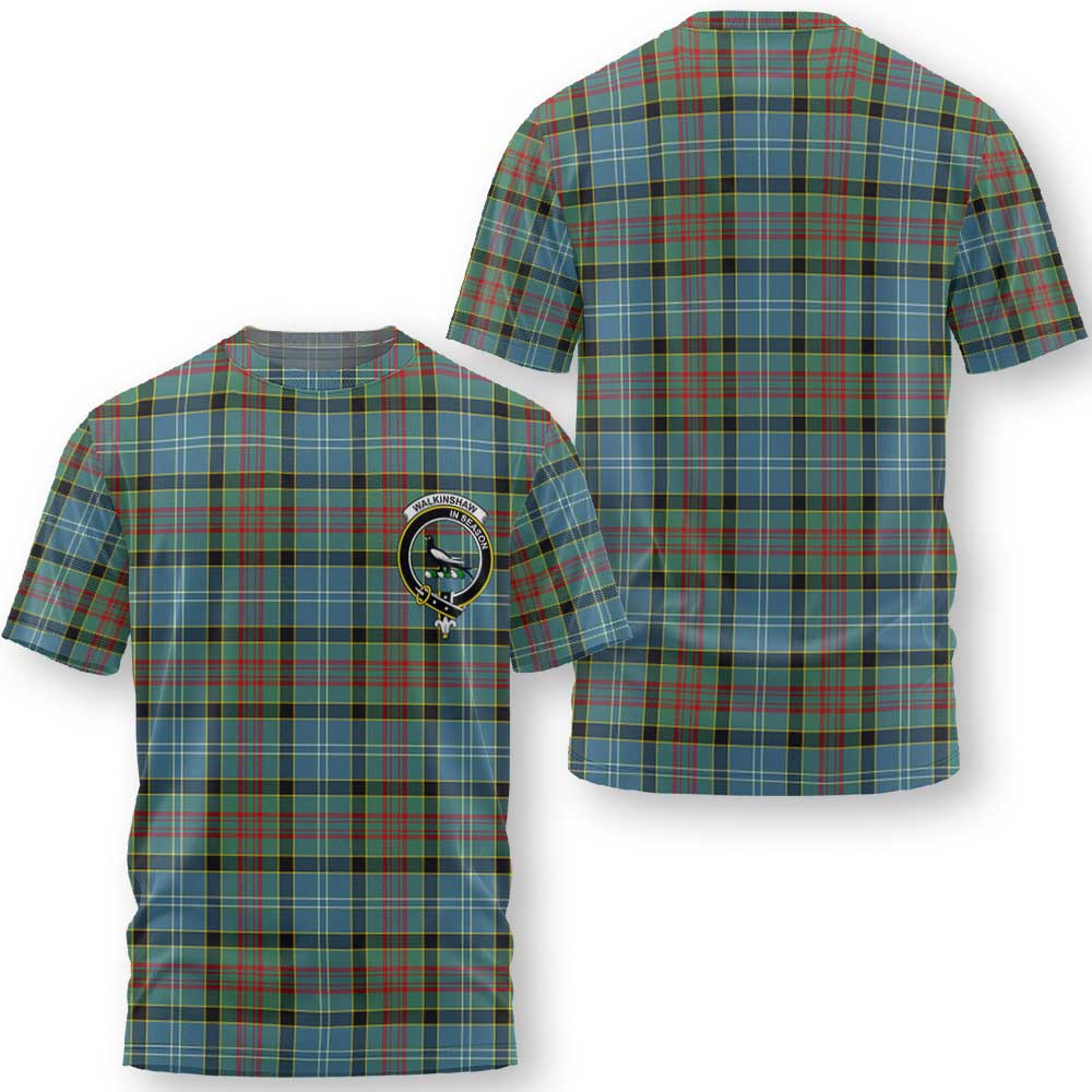 Clan Walkinshaw Tartan Men T Shirt Crest And Plaid Basic Style