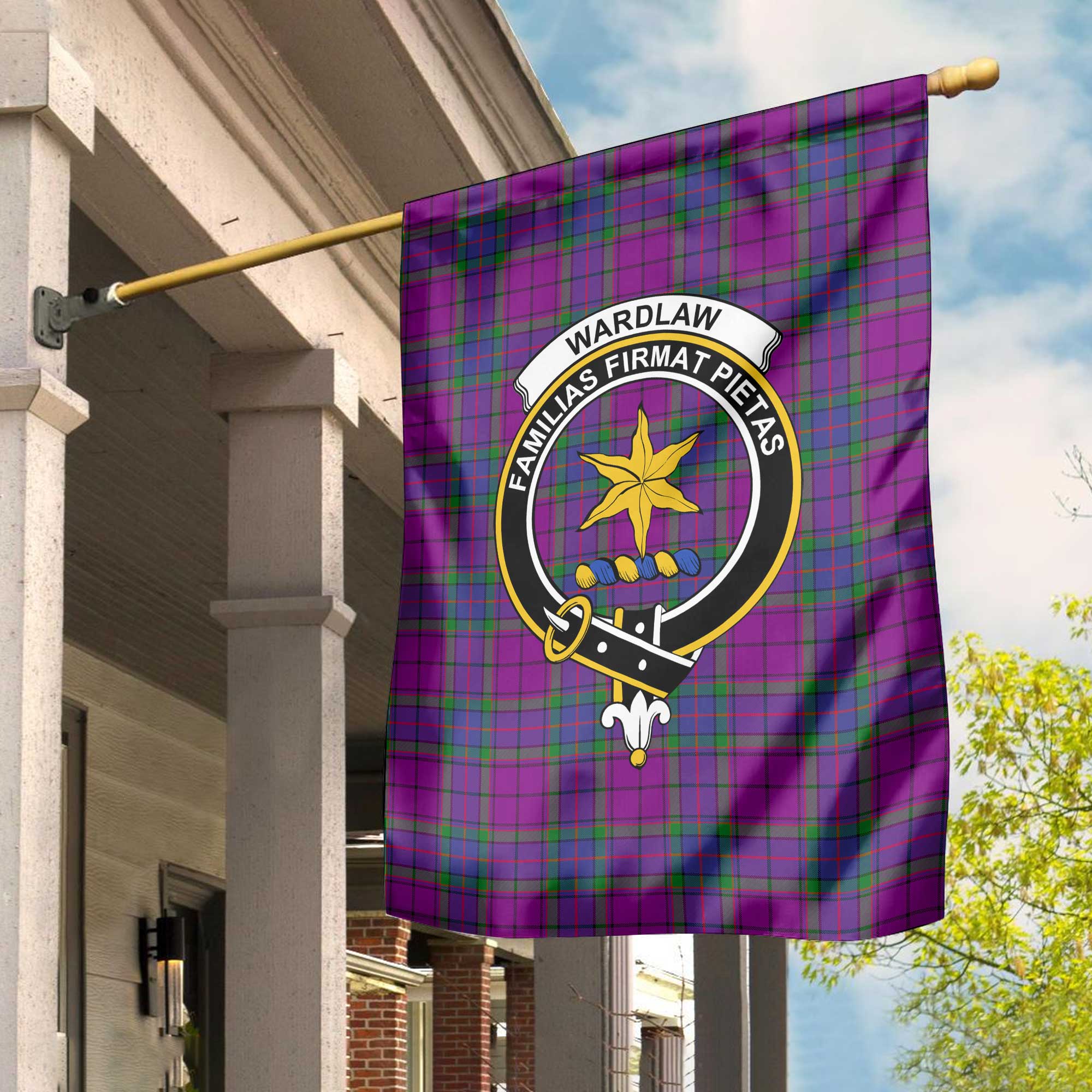 Clan Wardlaw Tartan Garden Flag Crest And Plaid Basic Style