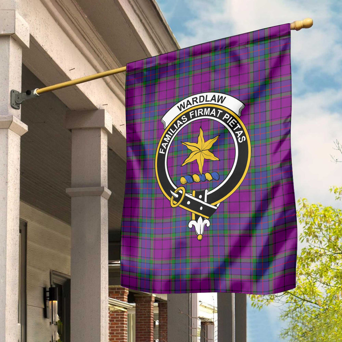 Clan Wardlaw Tartan Garden Flag Crest And Plaid Basic Style
