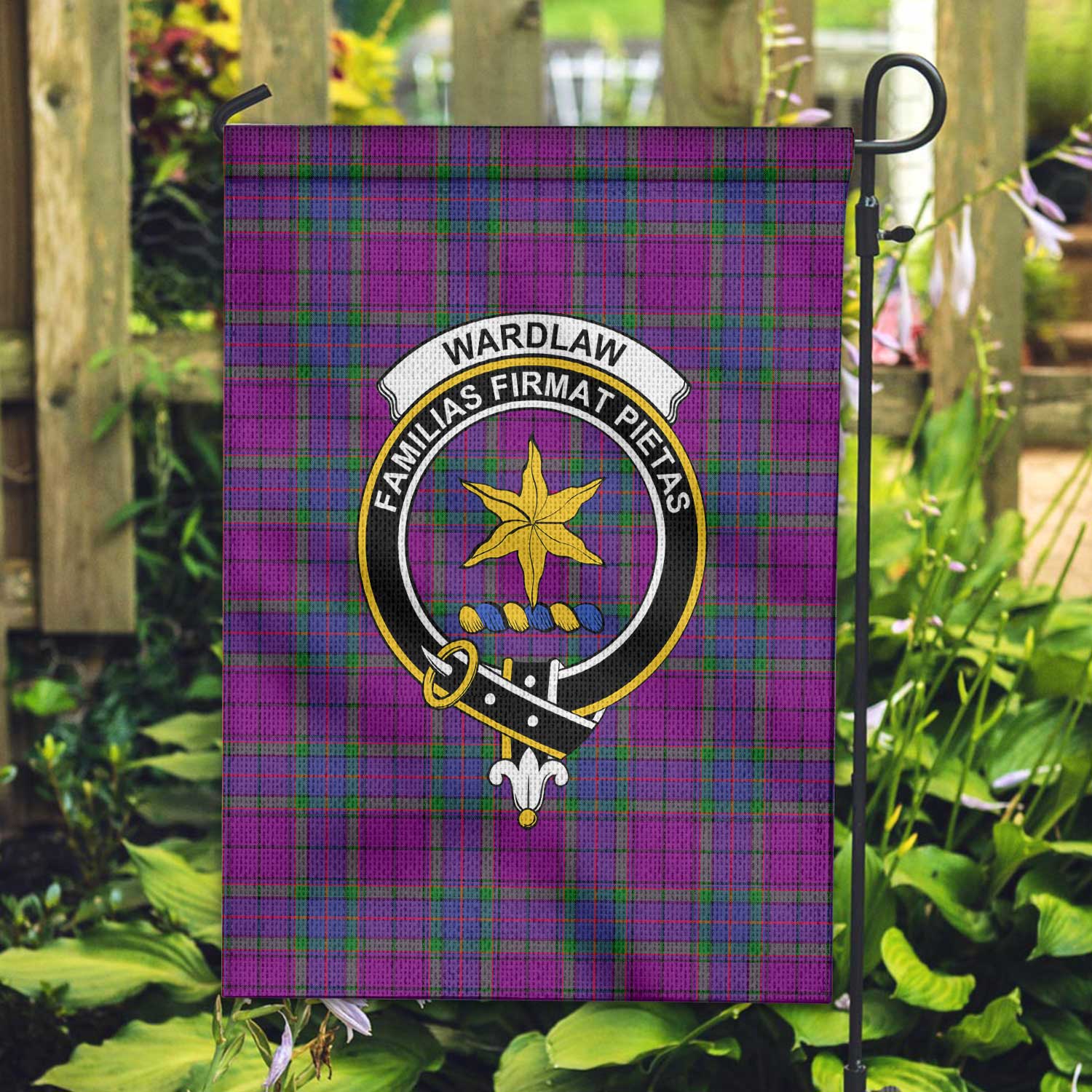Clan Wardlaw Tartan Garden Flag Crest And Plaid Basic Style